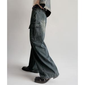 ジーンズ ヴィンテージウォッシュカーゴポケットデニム/Vintage-Wash Cargo Pocket Denim メンズ