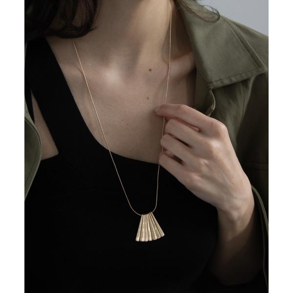 ネックレス スティックプレート ロングネックレス レディース