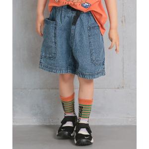 パンツ デニムクライミングBIGポケットショートパンツ キッズ 子供服 男の子 女の子