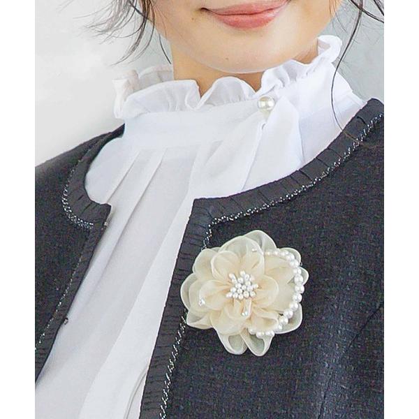 ブローチ フラワーコサージュ レディース