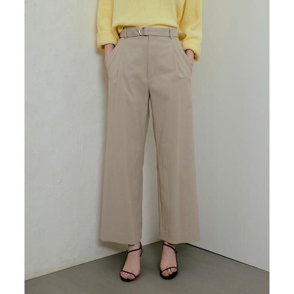 パンツ シェルタリングタックワイドパンツ レディース
