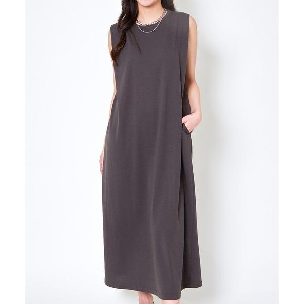 ワンピース 「ストン落ち×ゆるIライン」サイドポケットワンピ／ラフに着映え