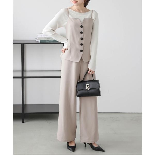 セットアップ ビスチェライクオールインワン レディース