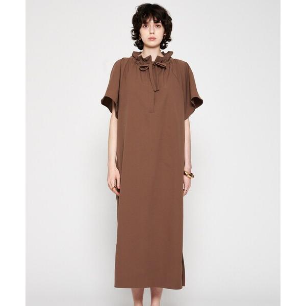 ワンピース 「手洗い可」フリルリボンワンピース