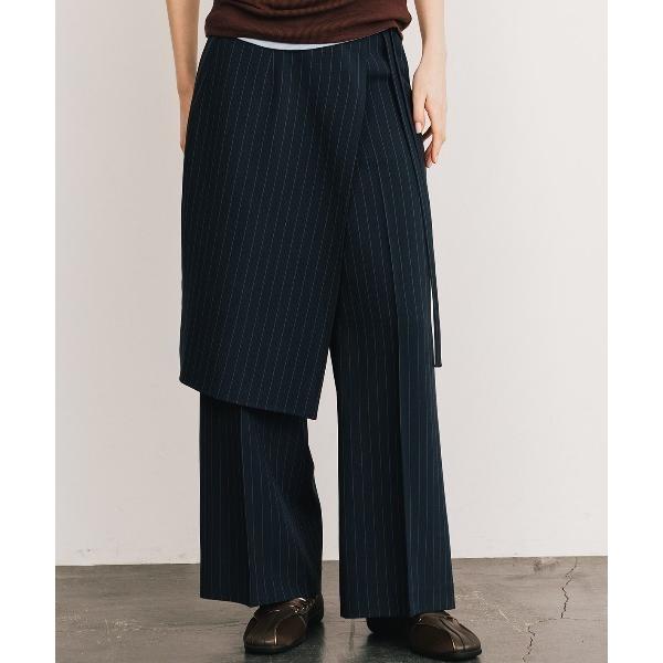 スラックス パンツ CALATHEA STRIPE LAYERED PANTS/カラテアストライプレ...