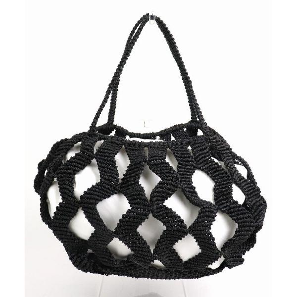 トートバッグ アフリカンスクエアー AFRICANSQUARE / ナイロンバッグ ジグザグ編み 2...