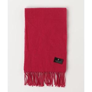 「LANVIN collection」 マフラー - レッド レディース