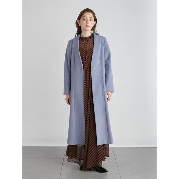 「LILY BROWN」 チェスターコート 0 ブルー レディース