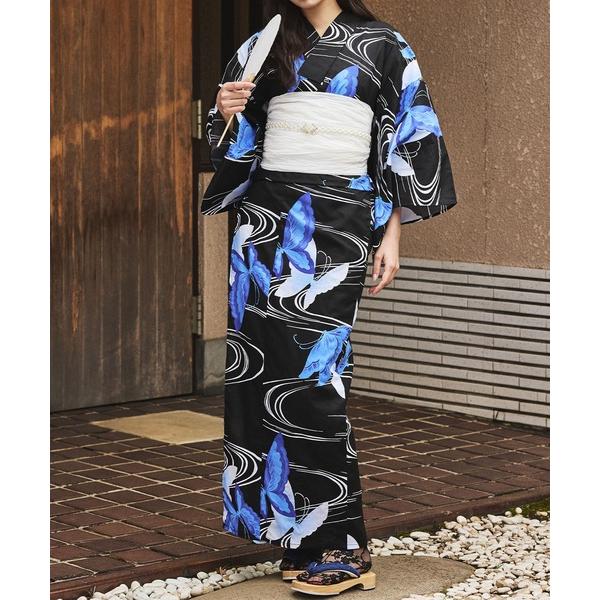 浴衣 下駄付き浴衣5点セット 浴衣・兵児帯・下駄・腰紐2本「2025新作」 レディース