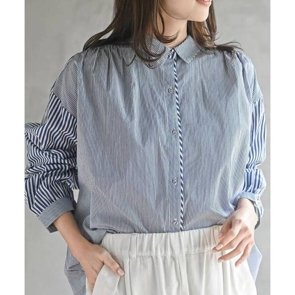 ブラウス シャツ ストライプクレイジーシャツ レディース