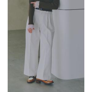 チノパン 高山直子さんコラボ/タックワイドチノパ...の商品画像