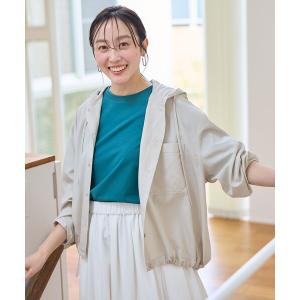 ブラウス シャツ 撥水フーデットシャツ レディース