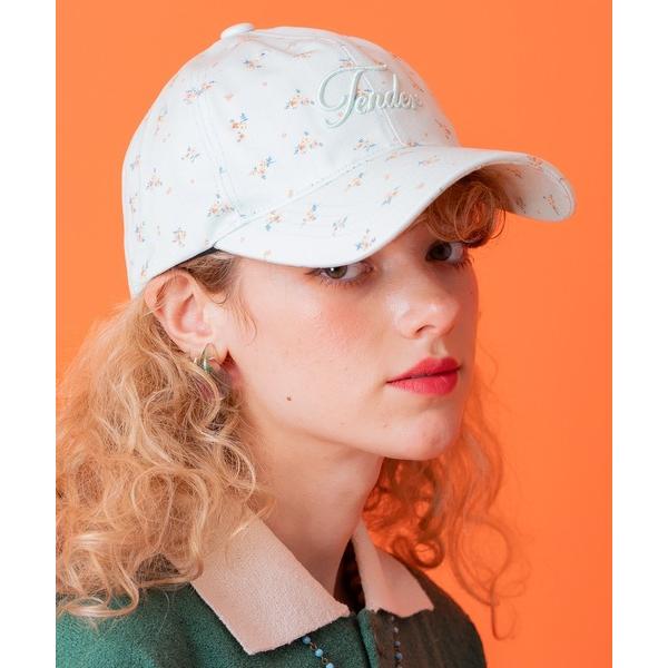 キャップ 帽子 an meets zakka ロゴ刺繍花柄コットンローキャップ レディース メンズ