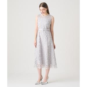 ANAYI ドレス レースフラワーチュールフレア ワンピース