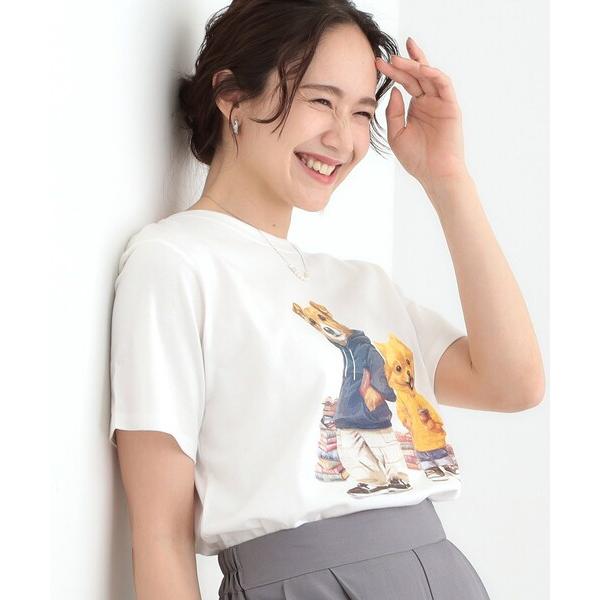 tシャツ 「洗える/S-LL」選べる4柄 プリントアソート ベーシックTシャツ レディース