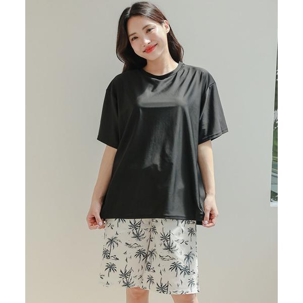 水着 「4点セット」半袖 カバーアップ付き タンキニ 水着 レディース