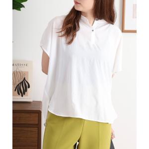 ブラウス シャツ hunch スパンローン フレンチスリーブブラウス レディースの商品画像