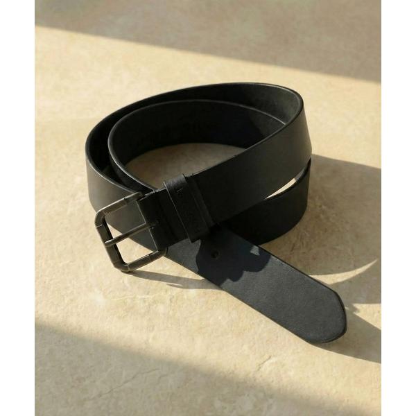 ベルト 「FORECAST」本革 ヴィンテージライク スクエア シルバーバックル リアルレザーベルト...