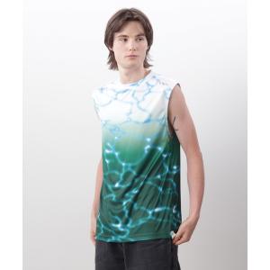 tシャツ Lamrof/ラムロフ/Boro slanted sleeveless メンズ レディース