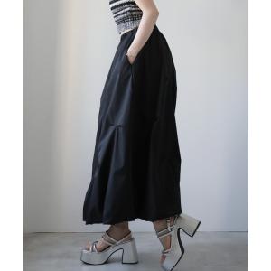 ロング スカート balloon volume long skirt /ギャザー ボリューム