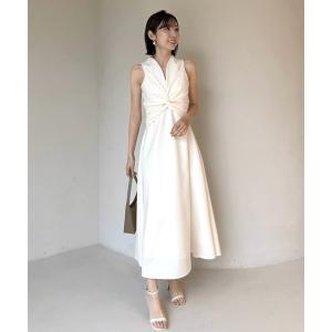 SLY 【スライ】FRONT RIBBON PUFF SLEEVE ワンピース : MAGASEEK SLY 【スライ】FRONT RIBBON PUFF SLEEVE ワンピース : MAGASEEK