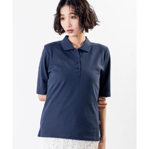 ポロシャツ ポロ 「VANSPORTS」品よく見えて動きやすい、毎日着たくなる大人のための5分袖ポロトップス レディース
