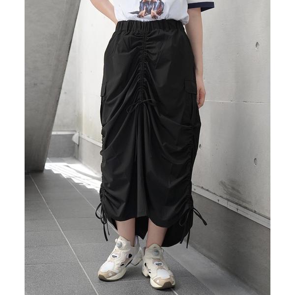 スカート リップストップ カーゴスカート レディース