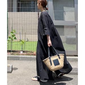 ワンピース 「 notch. by KR 」インド綿　シアー/レース切替ルーズボイルワンピース