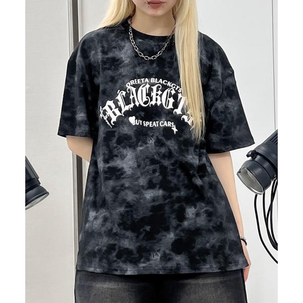 tシャツ ゴシックロゴタイダイビッグＴ レディース メンズ