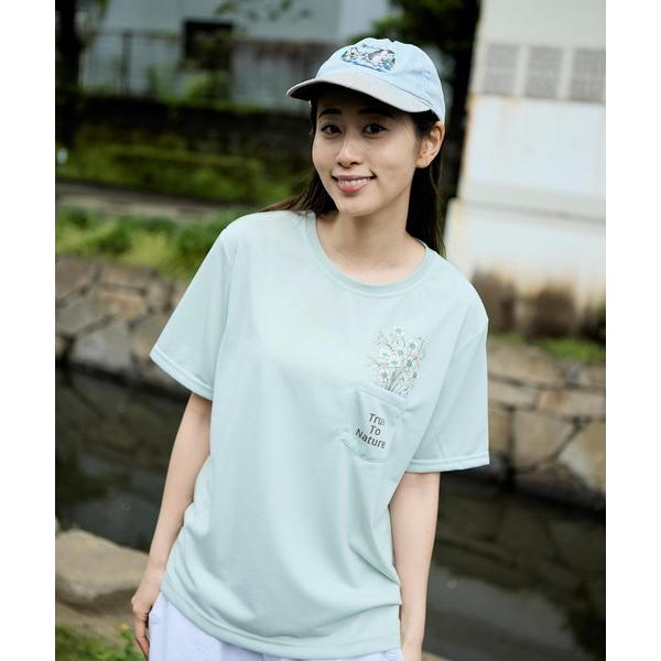 tシャツ ＴＳポケットブーケＴ　Ｓ／Ｓ レディース