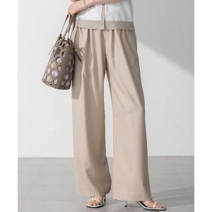 パンツ トリアセダブルジョーゼット フルレングス レディース