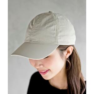 キャップ 帽子 撥水ナイロン深めキャップ レディース