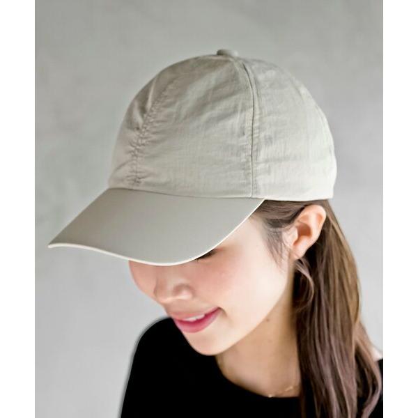 キャップ 帽子 撥水ナイロン深めキャップ レディース
