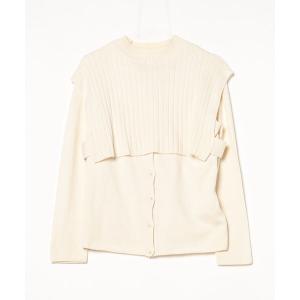 「koe」 ニットアンサンブル FREE オフホワイト レディース