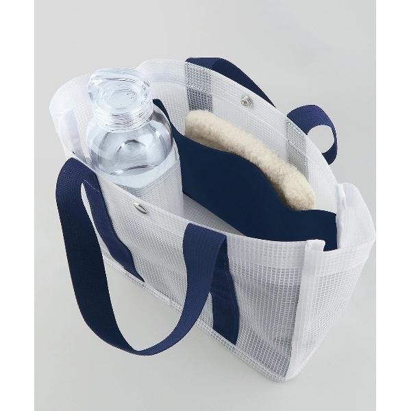 トートバッグ EC :  SORTIR ソルティール ビニールメッシュミニトート  ジムトート　サウ...