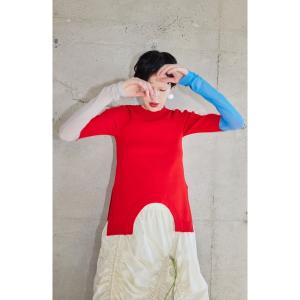 ニット セーター CIRCLE CUT BLOCKING KT TOP レディース