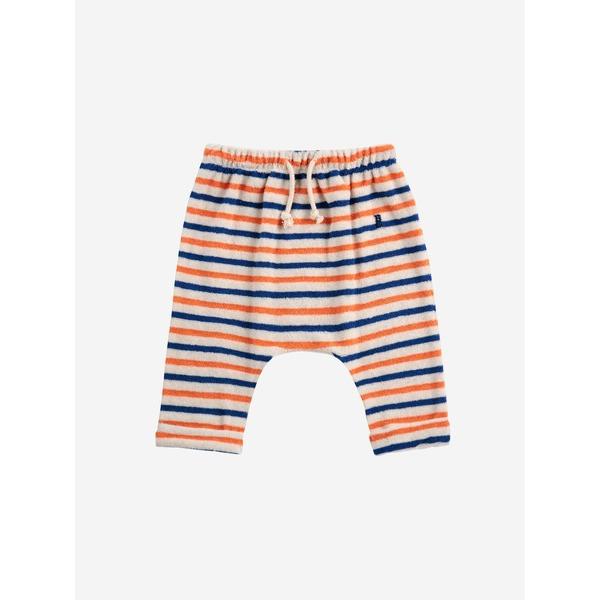 パンツ Striped terry cloth harem pants キッズ 子供服 男の子 女の...