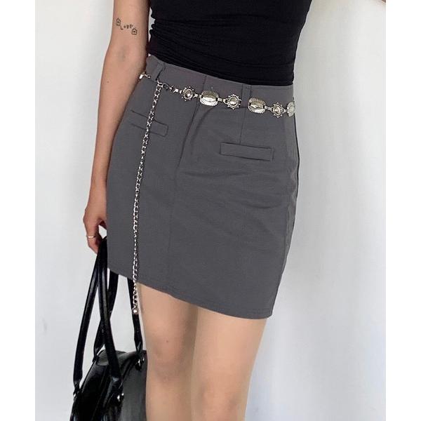 スカート インパン付きタイトスミニスカート