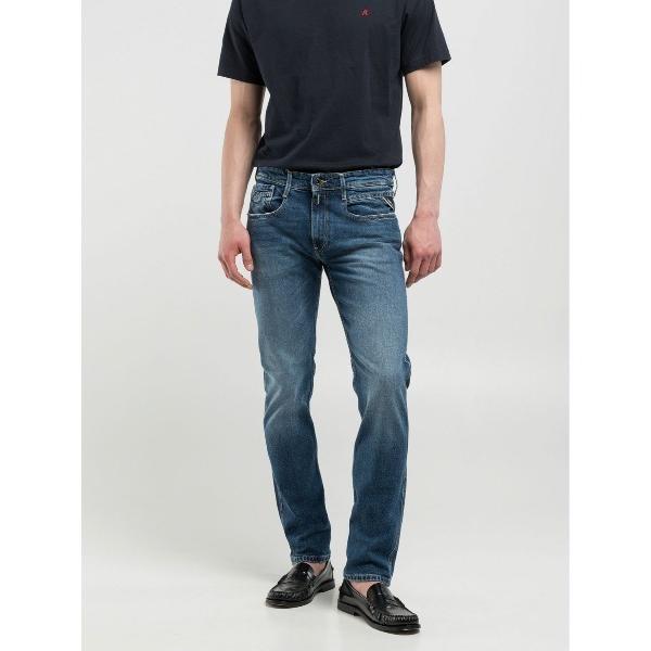 ジーンズ スリムフィットANBASS メンズ