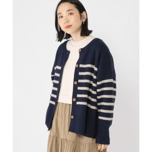 「studio CLIP」 ニットカーディガン FREE ネイビー レディース