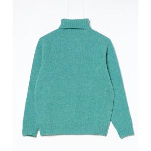 「Harley of Scotland」 タートルネックニット 38 エメラルド メンズ