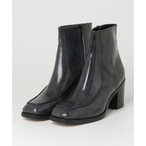 「UNTISHOLD」 ショートブーツ 38 ブルー レディース