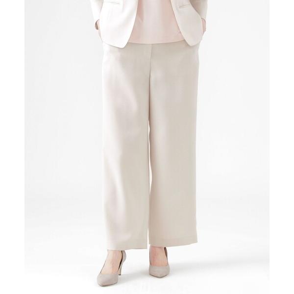 パンツ 「美シリーズ」「UV対策」「着用しわ軽減」「ウォッシャブル」エアリーコードレーンワイドストレ...