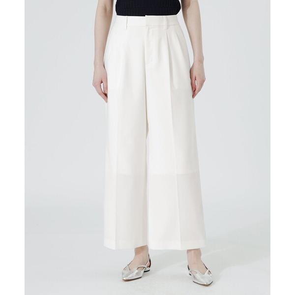 スラックス パンツ ウォッシャブル2タックパンツ レディース