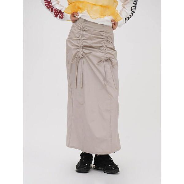 ロング スカート SHIRRING SKIRT