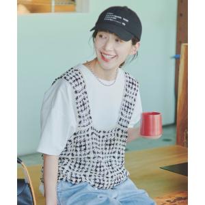 ベスト ジレ クロシェレースビスチェ レディース