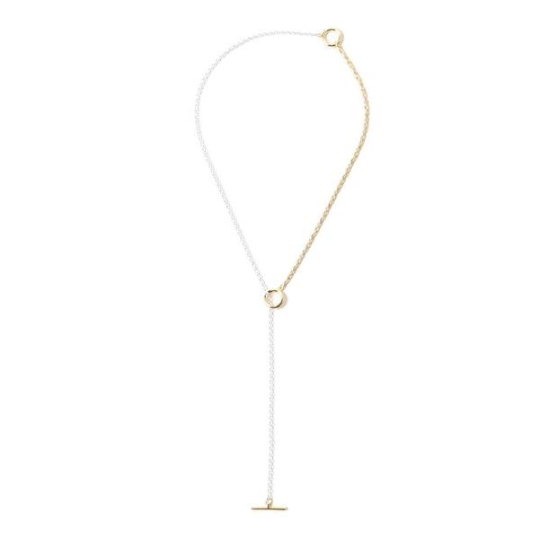 ネックレス ISOLATION / コンビネーション ロングネックレス シルバー × ゴールド レデ...