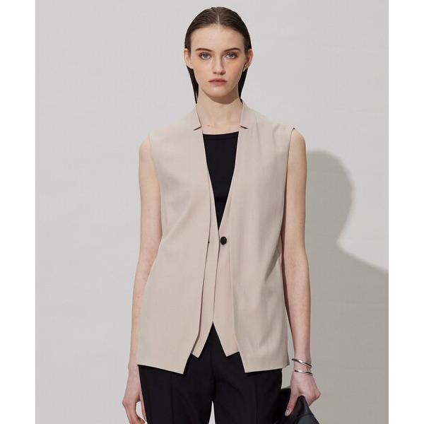 ベスト ジレ T/Rドライリネン ジレ レディース