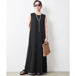 ワンピース ノースリーブAラインロングワンピース「大きいサイズ有」（もっとロング丈）シックスタイル