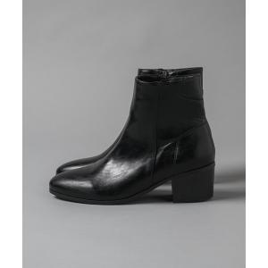 ブーツ side zip heel boots - サイドジップヒールブーツ メンズ